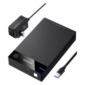 UGREEN 50423 – Enclosure para Disco Duro / USB 3.0 con UASP / SATA I/II/III / 3.5" y 2.5" / Hasta 16 TB / Sin Herramientas / Cable 1 m (3.3 ft)