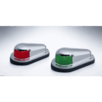 PERKO 0915-DP0-STS – Luz de Navegación / Certificación A-16 / 1 Milla Náutica / Latón y Acero Inoxidable Cromado / 12 Vcd 10 W / Embarcaciones Hasta 12 m (39.4 ft) / Par Rojo y Verde