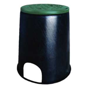 TOTAL GROUND S-610 – Registro de Inspección Subterráneo / Carga Estática 1360 kg / HDPE y Estireno Acrílico / Cierre Giratorio con Pernos / 160 x 235 x 210 mm