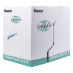 PANDUIT PUR6004BU-ME – Cable UTP / Categoría 6 Mejorado / 23 AWG / 305 m (1000 ft) / 4 Pares / CMR Riser / Cobre Sólido