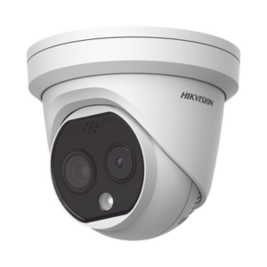 HIKVISION DS-2TD1217-2/PA – Turret IP Dual / Térmica 1.8 mm (160 x 120) / Óptico 2 mm (4 Megapixel) / DETECCIÓN DE PERSONAS 53 m /15 mts IR / Exterior IP67 / PoE / Termométrica / Detección de Fuego / Detección de Te / Micro SD 32 GB Incluida