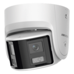 HIKVISION DS-2CD2346G2P-ISU/SL(C) – Cámara Turret IP / 4 Megapixel / Dual Lente 2.8 mm / Panorámica 180° / IR 30 m (98.4 ft) / IP67 / Audio Bidireccional / AcuSense / WDR 120 dB