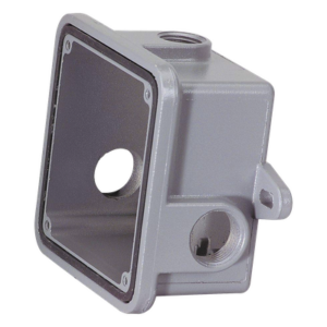 FEDERAL SIGNAL INDUSTRIAL WB – Caja de Protección Metálica / Resistente a Intemperie / 3 Entradas 1/2" / 0.45 kg / Gris
