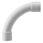 GEWISS DX-40-140 – Curva para Tubería Rígida / 50 mm / PVC Auto-extinguible / Libre de Halógenos / Datos y Telecomunicaciones