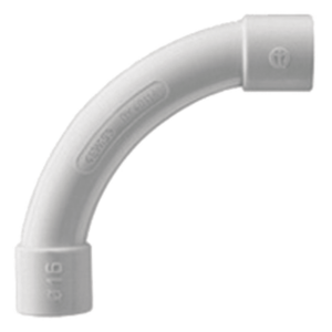 GEWISS DX-40-140 – Curva para Tubería Rígida / 50 mm / PVC Auto-extinguible / Libre de Halógenos / Datos y Telecomunicaciones
