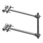 SYSCOM TOWERS STAB-L1 – Brazo Lateral para Torre Autosoportada / Tubo 2' Cédula 30 / Altura 60 cm / Separación 60 cm / Acero ASTM A-36 / Galvanizado por Inmersión