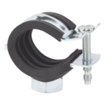 INDEX AB-IRP-060 – Abrazadera Isofónica / Apertura Vertical / Diámetro 2" (60 mm) / Carga 60 kg / Rango -30°C a +120°C / Acero 1.2 mm