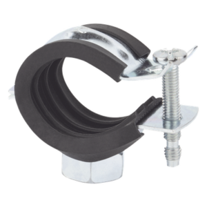 INDEX AB-IRP-060 – Abrazadera Isofónica / Apertura Vertical / Diámetro 2" (60 mm) / Carga 60 kg / Rango -30°C a +120°C / Acero 1.2 mm