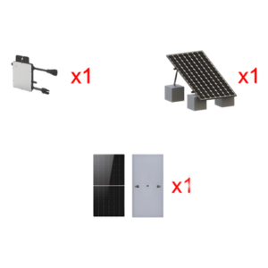 HOYMILES HMS500KIT1 – Kit Solar Interconexión / 500 W / 220 Vca / Microinversores / Montaje Incluido / 640 Wp Módulo