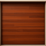 ACCESSPRO APDOOR-88GF – Puerta de Garage / Estilo Americano / Acabado Laminado Madera Clara / 8x8 Pies (2.4x2.4 m) / Panel Calibre 26 / Poliuretano 42mm