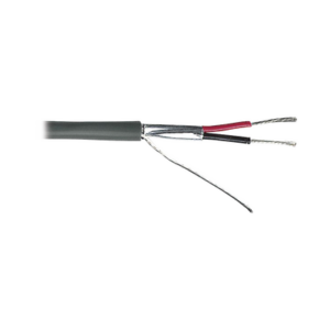 VIAKON 9222 – Cable para Alarma / 2x18 AWG / Blindado / Riser CMR / 305 m (1000 ft) / Gris