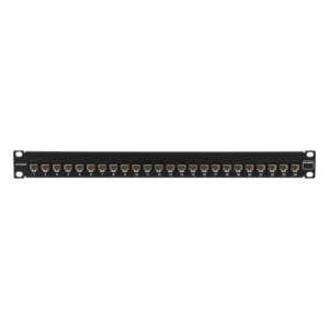 SIEMON UP6A-F1-24L-RS – Patch Panel / UTP Cat6A / 24 Puertos Precargados / Plano 1U / Rack 19'