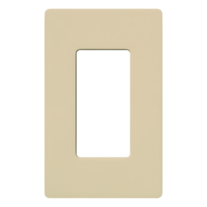 LUTRON ELECTRONICS CW1IV – Placa de Pared / 1 Espacio / Diseño Sin Tornillos Visibles / Color Marfil / Compatible con Atenuadores, Switches y Controles Pico