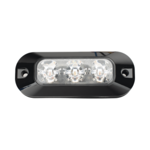 ECCO ED3703R – Luz Perimetral LED / 3 LEDs / 21 Patrones de Destello / 12-24 VCC / SAE J595 Clase I / Uso Interior y Exterior