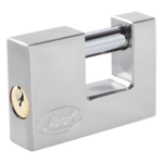 LOCK SYS-L22-C80-ECSB – Candado de Seguridad para Cortina Metálica / Grillete 13 mm / Cuerpo 20 mm / Nivel de Seguridad 6 / 5 Pernos / Llave Estándar