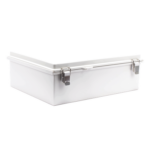 PRECISION PST-3546-16E – Gabinete de Protección IP66 / ABS 350 x 465 x 160 mm / Cierre con Broche Inoxidable / Opción Candado / Compatible Ventilación 60x60 mm