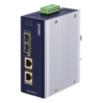 PLANET IGUP-2205AT – Convertidor de Medios Industrial / 2 SFP 100/1000X / 2 RJ45 10/100/1000T / PoE++ 802.3bt / 95W por puerto / -40 a 75 °C / IP30 / 12-56V CC