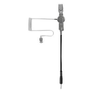 PRYME EH-1389-SC – Audífono de vigilancia / Tubo acústico de perfil bajo / Cable 15' (4.6 m) enrollado / Compatibilidad SPM-100/1100/2100/3100