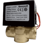 HONEYWELL BMS VN82C20PP – Válvula de Control Eléctrica / 2 Vías Tipo Bola / DN20 (3/4") / BSPP / 220 V CA / Sin Retorno por Resorte / Kvs 7.0 / PN20