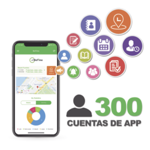 ZKTECO BIOTIMEAPP300 – Licencia de Aplicación Móvil / Control de Asistencia con GPS / 300 Usuarios / Captura Fotográfica / Compatible con BioTime Pro