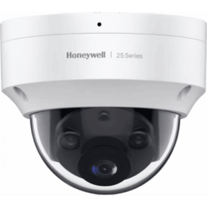 HONEYWELL HC25C44R1V – Cámara Domo IP / 4 Megapixel / Dual Light 30 m (98.4 ft) / WDR 90 dB / IP66 IK10 / Micrófono Integrado / PoE
