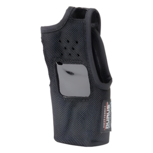 BEE ELECTRONICS INC 3121-B – Funda de nylon para radio / Lazo-cinto ajustable / Capuchón auto-adherible / Visor frontal transparente / Compatibilidad 12 modelos Icom