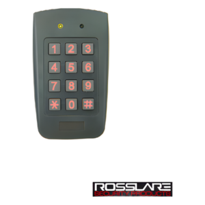 ROSSLARE SECURITY PRODUCTS AY-F64 – Lectora de Proximidad con Teclado / Salida Wiegand 26 Bits / Uso Exterior / Alcance 10 cm / LED Bicolor / 12 VCC
