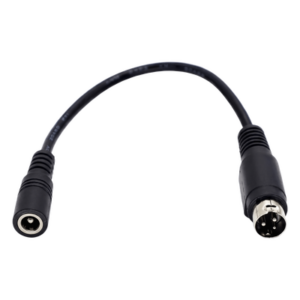 SYSCOM PARTS PL3DIN – Adaptador de Corriente DC / Jack 5.5mm x 2.1mm a Mini-DIN 3 Pines / Plug & Play / 12V-19V-24V