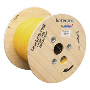LINKEDPRO BY EPCOM 2MMOM4PVC – Cable de Fibra Óptica Multimodo / OM4 / Simplex / Tight Buffer 0.9 mm / Diámetro 2.0 mm / PVC Amarillo / Precio Por Metro