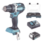 MAKITA DHP485SYX6 – Taladro Rotomartillo Inalámbrico / 18Vcc / 1,900 RPM / 21 Configuraciones de Torque / Motor Brushless / Broquero 1/2" (12.7 mm)