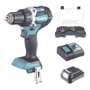 MAKITA DHP485SYX6 – Taladro Rotomartillo Inalámbrico / 18Vcc / 1,900 RPM / 21 Configuraciones de Torque / Motor Brushless / Broquero 1/2" (12.7 mm)