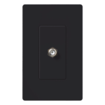 LUTRON ELECTRONICS SCCJMN – Salida de Pared Coaxial / Conector Tipo F 75 Ω / Apertura Designer / Sin Derating / Acabado Satinado Midnight