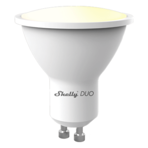 SHELLY SHELLYDUOGU10 – Foco Inteligente LED / GU10 / Dual Blanco 2700K-6500K / 475 lm / Wi-Fi / AC 100-240V / 30,000 h