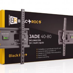 BLACKROCK JADE 40-80 BLACKROCK Soporte A Pared Con Inclinacion Para Pantallas De 40 A 80 - Vesa 600x400 Incluye Kit De Instalacion