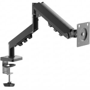 BLACKROCK OBSIDIAN SOLO ARM BLACKROCK Soporte de Monitor con Resorte de Gas - VESA 100x100, para. monitores de 13 a 32, soporta hasta 10 kg. Rotación 360°, ajuste altura (140- 445 mm), inclinaci