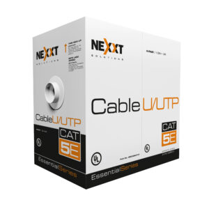 NEXXT AB355NXT41 Bobina de Cable Cat.5E UTP - revestimiento tipo CMX, 102M, 100 Cobre 25 AWG Interior, Gris