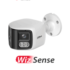 DAHUA DH-IPC-PFW2849S-A180-S-PV Cámara IP Bullet WizSense 2x4MP con visión de 180°, Mult…