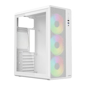 ACTECK Gabinete Media Torre ESSEN PRO X GM767 ELITE Series – Color Blanco. AC-941716