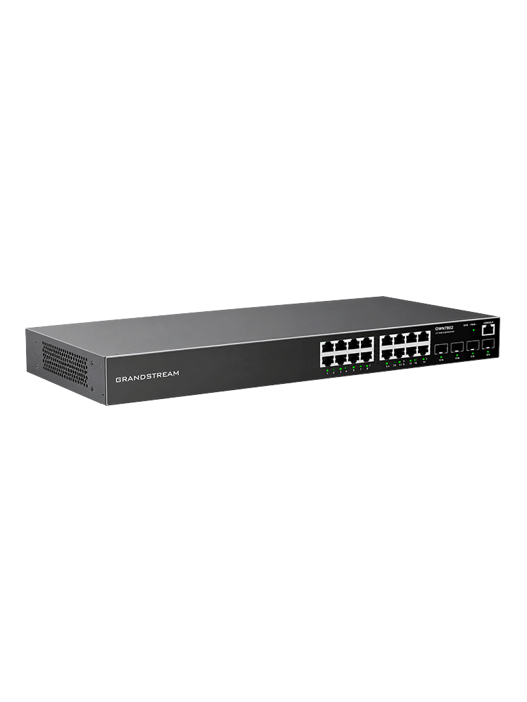 GRANDSTREAM GWN7802 - Switch Administrable Capa 2/ 16 Puertos Gigabit/ 4 Puertos Uplink SFP/ Compatible con Administración a través de GWN Cloud/ Conmutación de Hasta 40 Gbps - Image 2