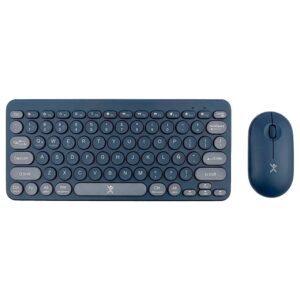 PC-201458 Kit de Teclado + Mouse Inalámbrico Bluetooth Dual 2.4GHz Froyo Color: Azul Indigo| PERFECT CHOICE