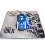 Kit Mouse + Mousepad Naceb Technology NA-632 - Multi, 4 botones, USB, Óptico, 1200 DPI