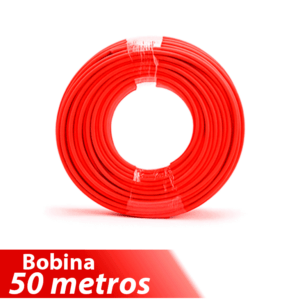 LEADER Cable Fotovoltaico UL 4703  - Carrete 50 metros lineales Cable Fotovoltaico Color Rojo 6mm2/ Calibre 10AWG XLPO / Cubierta libre de halógenos cero propagación de llama / 1500VDC / MAX VOLTAJE 1800 VDC TEMPERATURA -40 °C A +120 °C