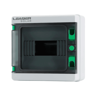 LEADER  HA-8P - Caja de Distribución de 8 espacios IP65 / Uso Exterior protección UV / Ideal para Sistemas Eléctricos y Fotovoltaicos / Instalación flexible / Montaje riel din