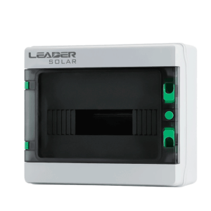 LEADER  HA-12P - Caja de Distribución de 12 espacios IP65 / Uso Exterior protección UV / Ideal para Sistemas Eléctricos y Fotovoltaicos / Instalación flexible / Montaje riel din