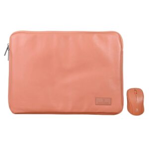 PC-911876 Kit de Mouse Inalámbrico + Funda para Laptop 15.6 pulgadas Cannoli Color: Terracota | PERFECT CHOICE