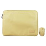 PC-911883 Kit de Mouse Inalámbrico + Funda para Laptop 15.6 pulgadas Cannoli Color: Taupe | PERFECT CHOICE