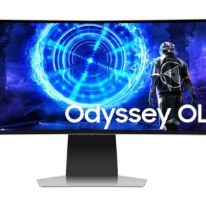 SAMSUNG Monitor Gamer 49 pulgadas – Odyssey OLED G9 G95SC, Dual QHD, SMART, curvatura 18…