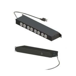 Barra multicontacto WAM WAM-8191UR – Negro, 8 contactos, 19 PULGADAS, 1 U