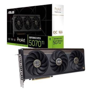 Tarjeta De Video ASUS PROART-RTX5070TI-O16G NVIDIA GeForce RTX. Estándar de autobús PCI…