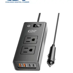 CDP XVU212 Inversor de Potencia Multifuncion 200W / Adaptador e Inversor de Corriente Interior 200W / Voltaje de salida: 120 AC, 5-12 DC